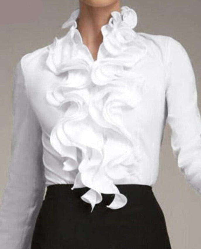 ZANEA CHIC SHIRT white