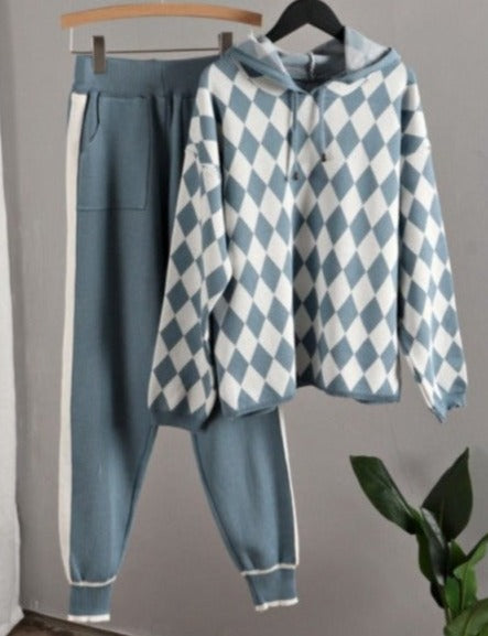 JEINA KNIT SET Blue One Size