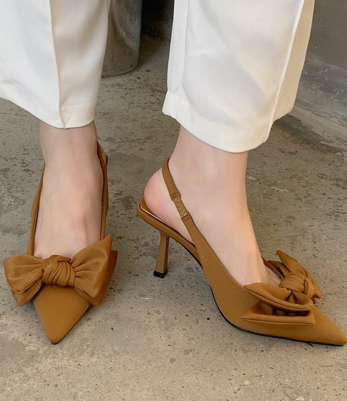 KAILIA BOW-KNOT PUMPS Khaki