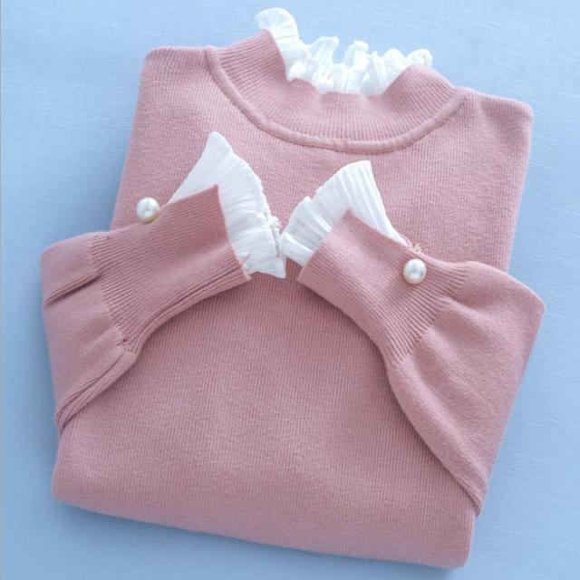 Holly Pearls Sweater Pink