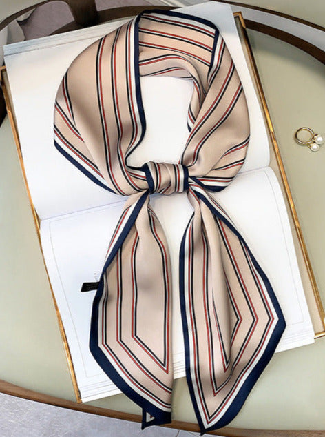 LAYLA SILKY SCARF Beige 150x15cm