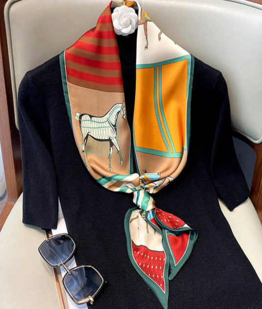 LAYLA SILKY SCARF Colorfull 150x15cm