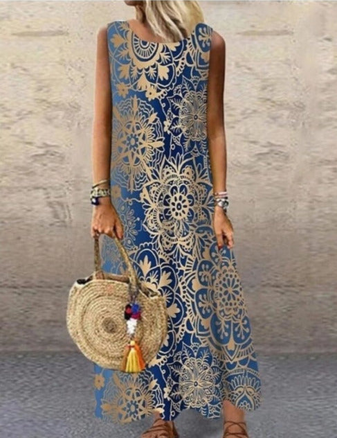 DIANA LONG DRESS Blue