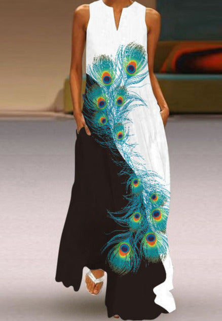 ILANA MAXI DRESS Black green