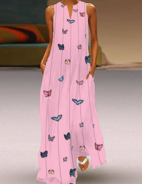 ILANA MAXI DRESS WQZ057-PINK