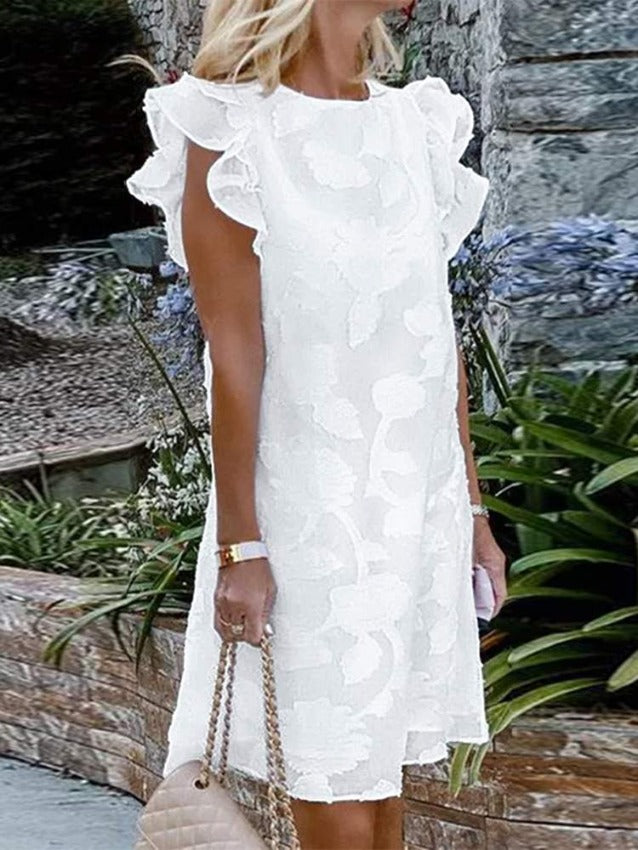 LAYLA DRESS white