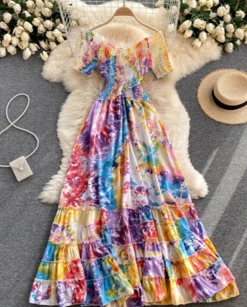 NATALY BOHEMIAN DRESS Lavender One Size