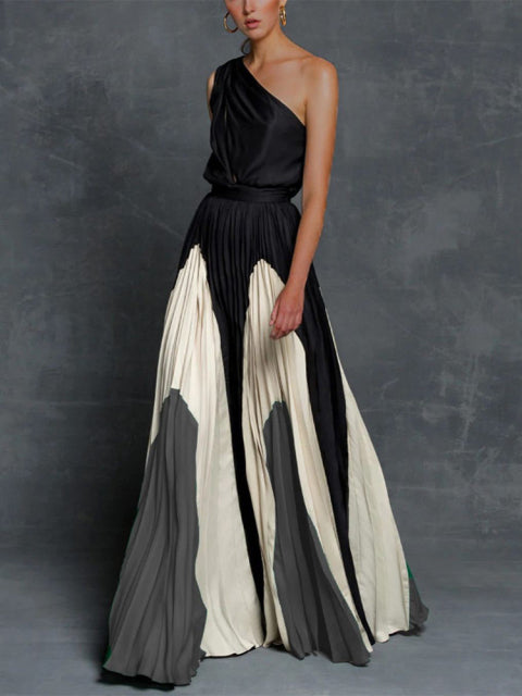 RONNA ELEGANT VESTIDO Black Grey
