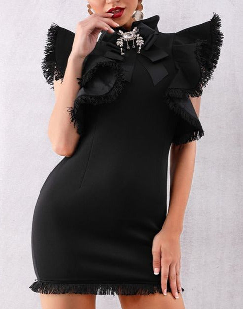 RONNA DRESS Black