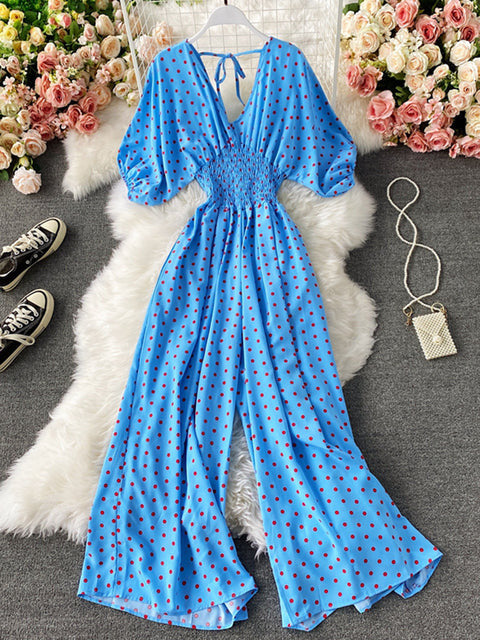 JULIA JUMPSUIT Sky blue One Size