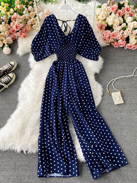 JULIA JUMPSUIT Deep Blue One Size