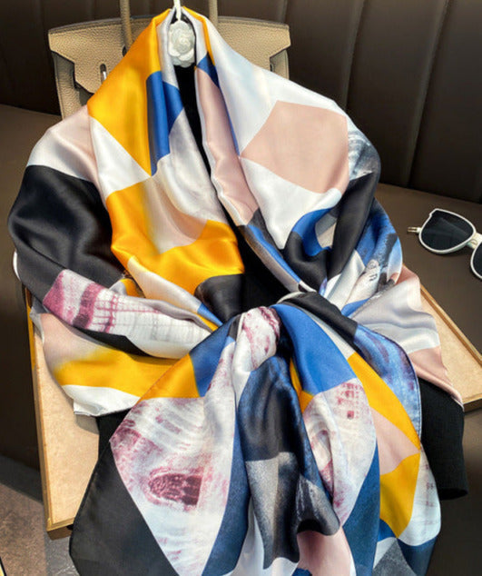 EVIE SCARF Navy orange