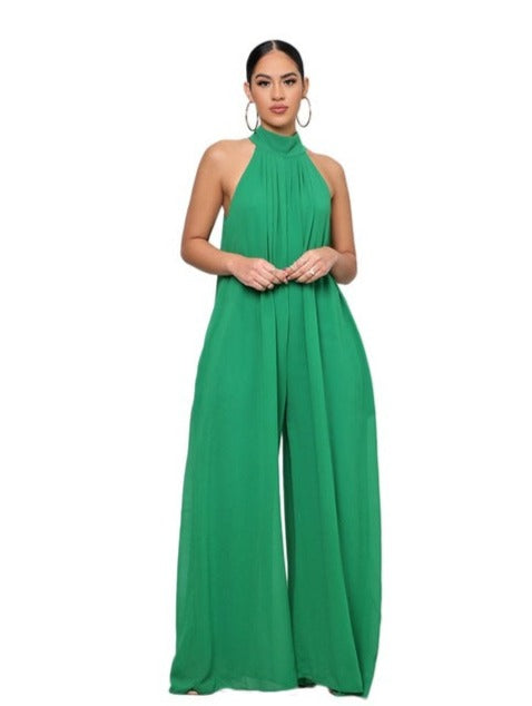 DIANA CHIFFON JUMPSUIT Green