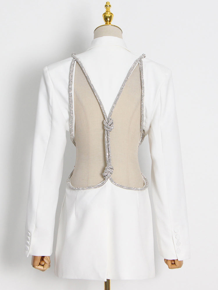 SALMA BLAZER white