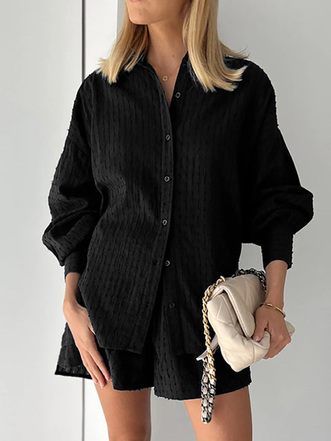 NINEL JACQUARD SUIT Black
