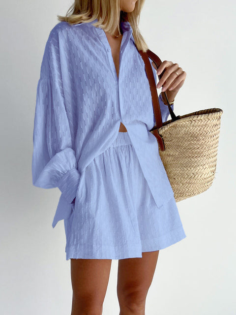 NINEL JACQUARD SUIT Blue