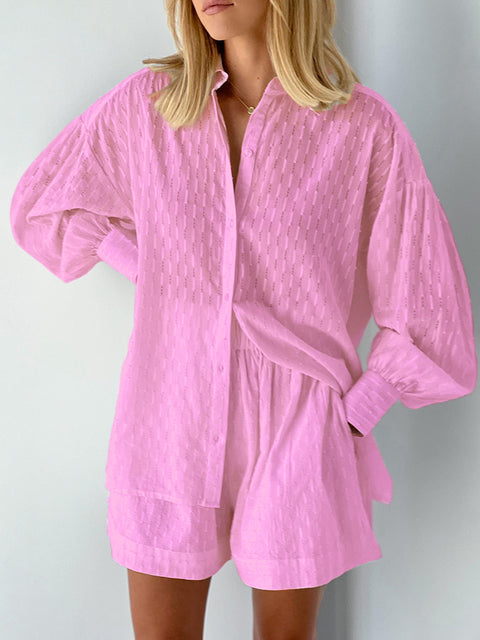 NINEL JACQUARD SUIT Pink