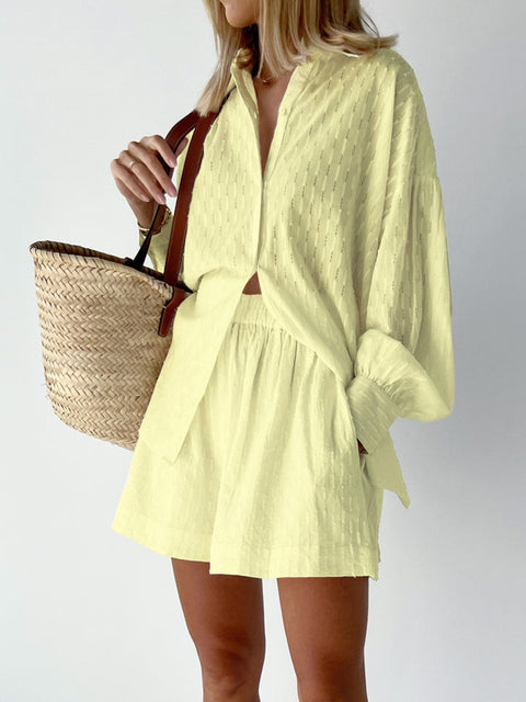 NINEL JACQUARD SUIT Yellow