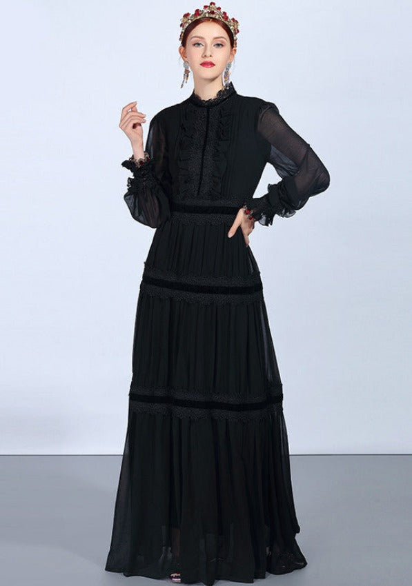 NANCY LACE DRESS black