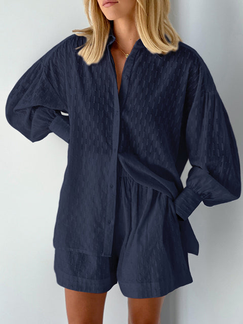 NINEL JACQUARD SUIT Deep Blue