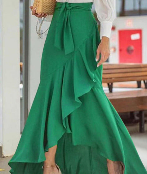 PIPA MAXI SKIRT Green