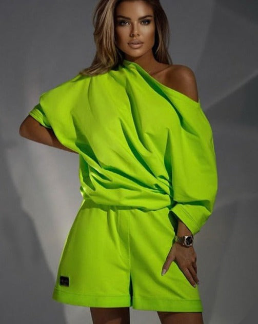 RONNA OVERSIZED SET Green