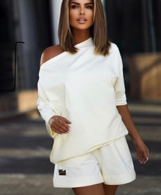 RONNA OVERSIZED SET white