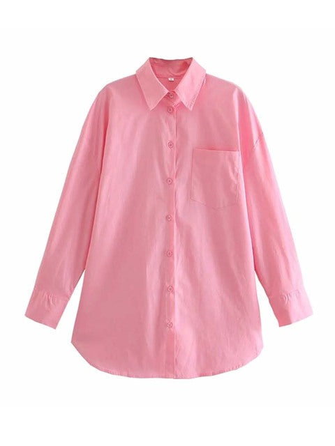 JANE OVERSIZE SHIRT Pink