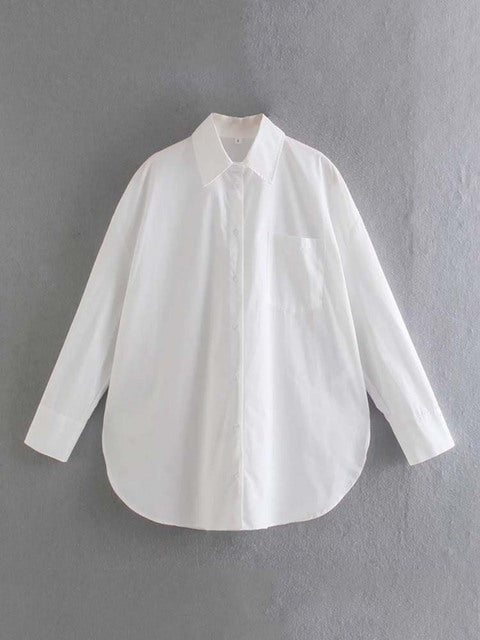 JANE OVERSIZE SHIRT White