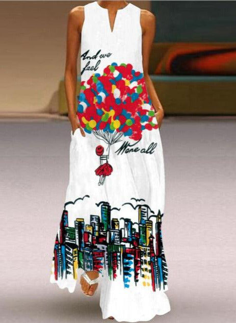 ELLA DRESS White ballons