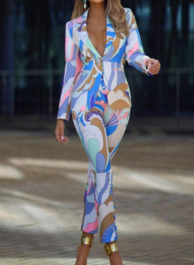 ELAINE SUIT Blue