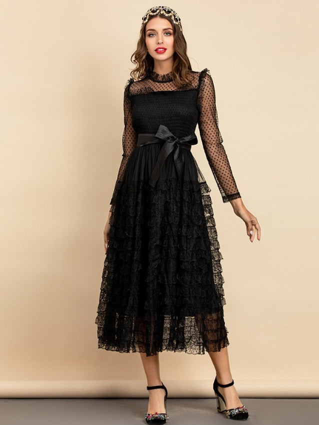 GOVANNA DRESS black