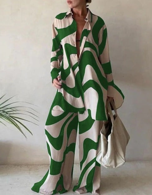 JANNET SUIT Green