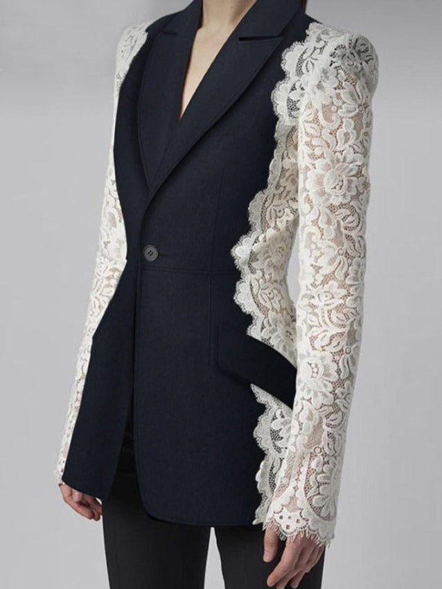 MOLLY LACE BLAZER Black