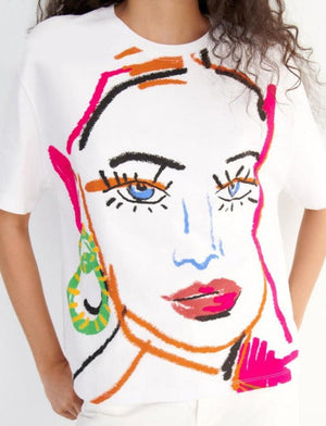 NICOLE PRINTED T-SHIRT Pink