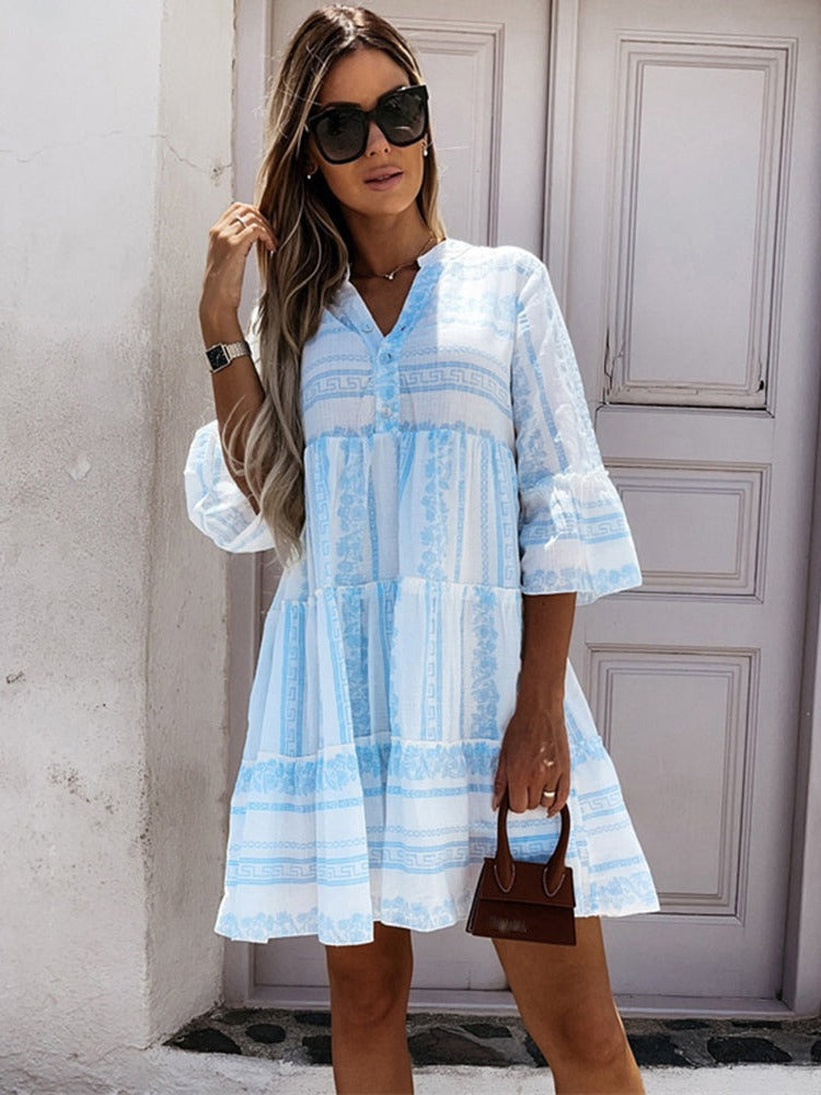 KINDY MINI DRESS Blue