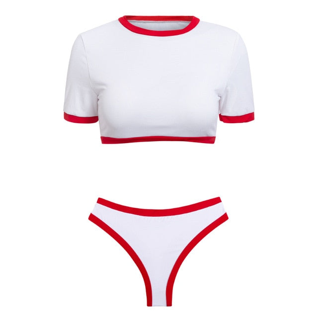 Knot Crop Top Bikini - 11 Colors