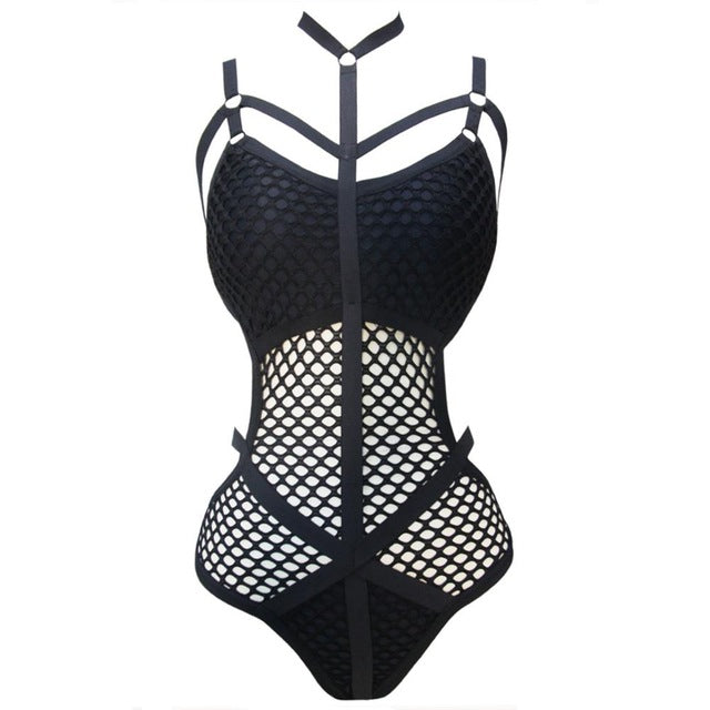 Mesh One Piece Swimsuit