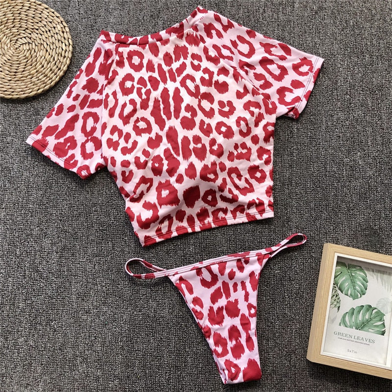 Knot Crop Top Bikini - 11 Colors