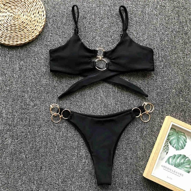 Rings Brazilian Bikini Black