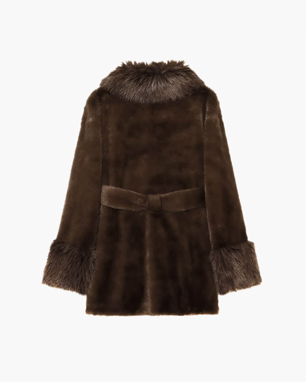 Kylie Belted Faux Fur Coat