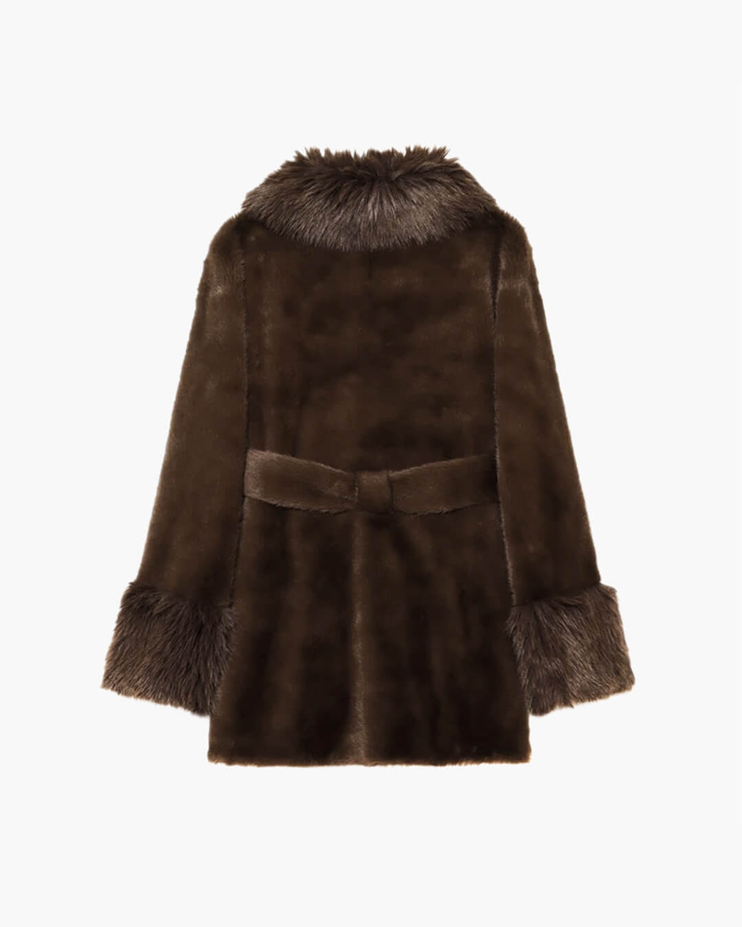 Kylie Belted Faux Fur Coat