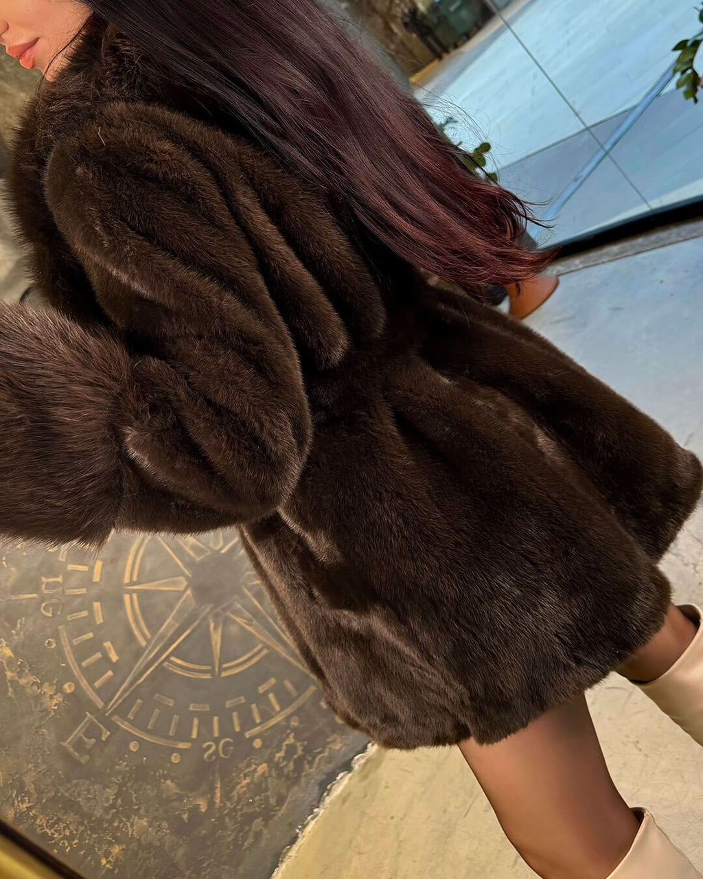 Kylie Belted Faux Fur Coat