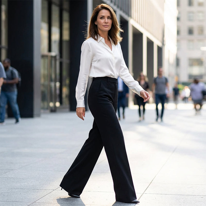 CurveTailor™ High-Waisted Pants – Sculpting Elegant Fit