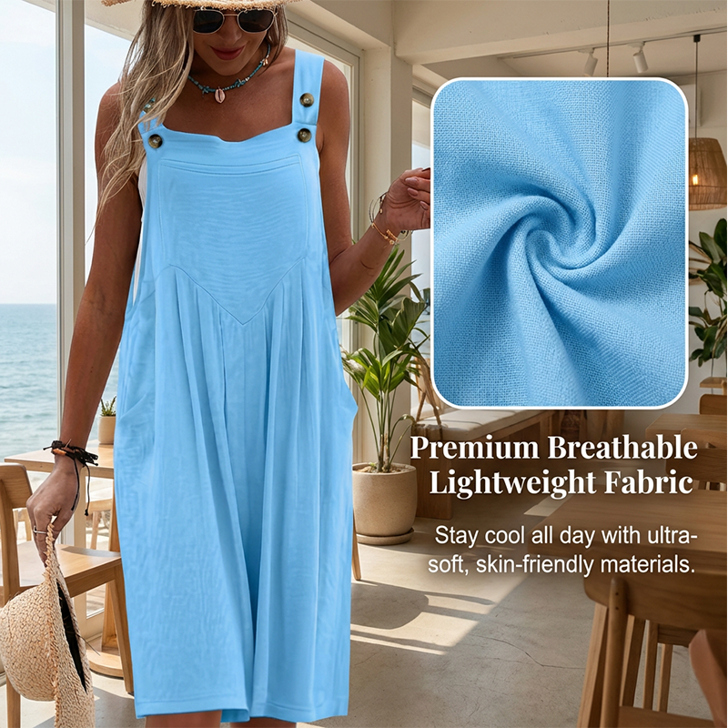 🌸 LIMITED TIME Special Price:💲29.90 ✨Sleeveless Wide-Leg Jumpsuit For Summer Breezes