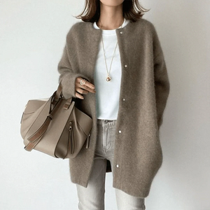 The Florence Wool Cardigan Brown